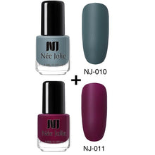 Load image into Gallery viewer, NEE JOLIE Matte Effetc Nail Polish Black Pure Nail Color Pink Nail Art Oily Polish Varnish Manicure Nail Art Lacquer Varnish