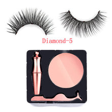 Load image into Gallery viewer, Waterproof EyeLiner Liquid Magnetic Eyeliner Quick dry Eye liner Set Easy To Wear Makeup Cosmetic Rose Gold bottle Eye Liner