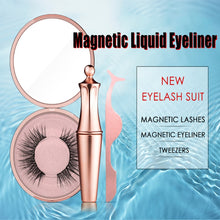 Load image into Gallery viewer, Waterproof EyeLiner Liquid Magnetic Eyeliner Quick dry Eye liner Set Easy To Wear Makeup Cosmetic Rose Gold bottle Eye Liner