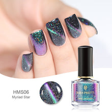 Load image into Gallery viewer, BORN PRETTY 3D Magnetic Glitter Nail Polish 6ml Holographic Chameleon Cat Eye Nail Varnish Nail Lacquer Black Base Needed