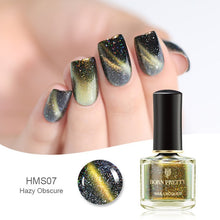 Load image into Gallery viewer, BORN PRETTY 3D Magnetic Glitter Nail Polish 6ml Holographic Chameleon Cat Eye Nail Varnish Nail Lacquer Black Base Needed