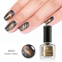 Load image into Gallery viewer, BORN PRETTY 3D Magnetic Glitter Nail Polish 6ml Holographic Chameleon Cat Eye Nail Varnish Nail Lacquer Black Base Needed