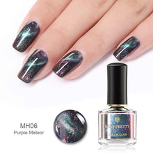 Load image into Gallery viewer, BORN PRETTY 3D Magnetic Glitter Nail Polish 6ml Holographic Chameleon Cat Eye Nail Varnish Nail Lacquer Black Base Needed