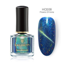 Load image into Gallery viewer, BORN PRETTY 3D Magnetic Glitter Nail Polish 6ml Holographic Chameleon Cat Eye Nail Varnish Nail Lacquer Black Base Needed