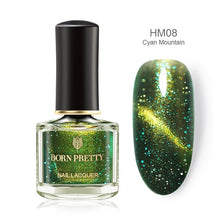 Load image into Gallery viewer, BORN PRETTY 3D Magnetic Glitter Nail Polish 6ml Holographic Chameleon Cat Eye Nail Varnish Nail Lacquer Black Base Needed
