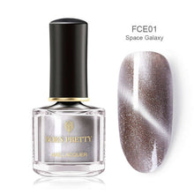 Load image into Gallery viewer, BORN PRETTY 3D Magnetic Glitter Nail Polish 6ml Holographic Chameleon Cat Eye Nail Varnish Nail Lacquer Black Base Needed