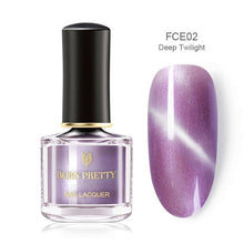 Load image into Gallery viewer, BORN PRETTY 3D Magnetic Glitter Nail Polish 6ml Holographic Chameleon Cat Eye Nail Varnish Nail Lacquer Black Base Needed