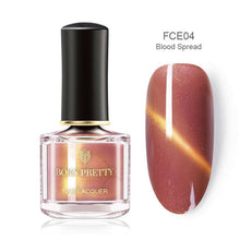 Load image into Gallery viewer, BORN PRETTY 3D Magnetic Glitter Nail Polish 6ml Holographic Chameleon Cat Eye Nail Varnish Nail Lacquer Black Base Needed