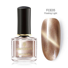 Load image into Gallery viewer, BORN PRETTY 3D Magnetic Glitter Nail Polish 6ml Holographic Chameleon Cat Eye Nail Varnish Nail Lacquer Black Base Needed