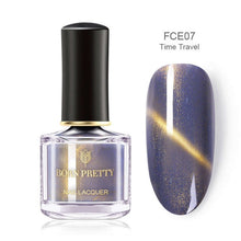 Load image into Gallery viewer, BORN PRETTY 3D Magnetic Glitter Nail Polish 6ml Holographic Chameleon Cat Eye Nail Varnish Nail Lacquer Black Base Needed