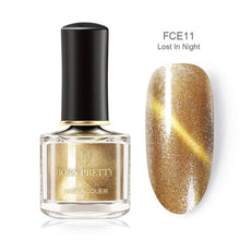 Load image into Gallery viewer, BORN PRETTY 3D Magnetic Glitter Nail Polish 6ml Holographic Chameleon Cat Eye Nail Varnish Nail Lacquer Black Base Needed