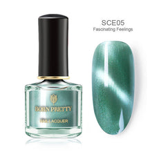Load image into Gallery viewer, BORN PRETTY 3D Magnetic Glitter Nail Polish 6ml Holographic Chameleon Cat Eye Nail Varnish Nail Lacquer Black Base Needed
