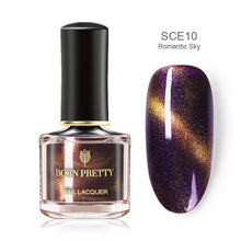 Load image into Gallery viewer, BORN PRETTY 3D Magnetic Glitter Nail Polish 6ml Holographic Chameleon Cat Eye Nail Varnish Nail Lacquer Black Base Needed