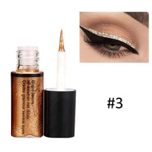 Load image into Gallery viewer, Professional Makeup Silver Rose Gold Color Liquid Glitter Eyeliner Bling Shiny Eye Liner for Women Eye Pigment Korean