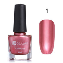 Load image into Gallery viewer, UR SUGAR Mirror Metallic Nail Polish Pink Silver Gold Metal Color Nail Lacquer Mirror Effect Metallic Gorgeous Nail Art Varnish