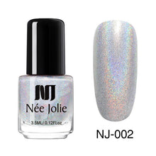 Load image into Gallery viewer, NEE JOLIE Nail Polish Fast Dry Nail Art Polish Varnich Gray Coffee Series Glitter DIY Nails Lacquer 3.5ml