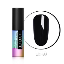 Load image into Gallery viewer, LILYCUTE Series Nail Polish 5ml Purple Red Black Gray Soak Off UV Gel Polish Glue Lacquer Manicure Nail Art Varnish Tool