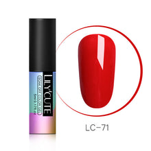 Load image into Gallery viewer, LILYCUTE Series Nail Polish 5ml Purple Red Black Gray Soak Off UV Gel Polish Glue Lacquer Manicure Nail Art Varnish Tool