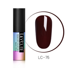 Load image into Gallery viewer, LILYCUTE Series Nail Polish 5ml Purple Red Black Gray Soak Off UV Gel Polish Glue Lacquer Manicure Nail Art Varnish Tool