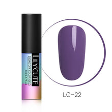 Load image into Gallery viewer, LILYCUTE Series Nail Polish 5ml Purple Red Black Gray Soak Off UV Gel Polish Glue Lacquer Manicure Nail Art Varnish Tool