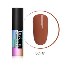 Load image into Gallery viewer, LILYCUTE Series Nail Polish 5ml Purple Red Black Gray Soak Off UV Gel Polish Glue Lacquer Manicure Nail Art Varnish Tool