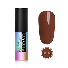 Load image into Gallery viewer, LILYCUTE Series Nail Polish 5ml Purple Red Black Gray Soak Off UV Gel Polish Glue Lacquer Manicure Nail Art Varnish Tool
