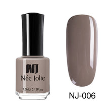 Load image into Gallery viewer, NEE JOLIE Nail Polish Coffee Gray Red Series Nail Varnich Pure Nail Color Nail Art Polish Lacquer Decoration 7.5ml 3.5ml