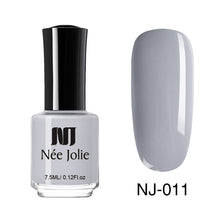 Load image into Gallery viewer, NEE JOLIE Nail Polish Coffee Gray Red Series Nail Varnich Pure Nail Color Nail Art Polish Lacquer Decoration 7.5ml 3.5ml