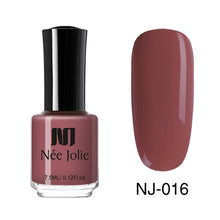 Load image into Gallery viewer, NEE JOLIE Nail Polish Coffee Gray Red Series Nail Varnich Pure Nail Color Nail Art Polish Lacquer Decoration 7.5ml 3.5ml