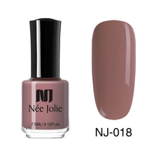 Load image into Gallery viewer, NEE JOLIE Nail Polish Coffee Gray Red Series Nail Varnich Pure Nail Color Nail Art Polish Lacquer Decoration 7.5ml 3.5ml