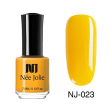 Load image into Gallery viewer, NEE JOLIE Nail Polish Coffee Gray Red Series Nail Varnich Pure Nail Color Nail Art Polish Lacquer Decoration 7.5ml 3.5ml