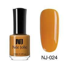 Load image into Gallery viewer, NEE JOLIE Nail Polish Coffee Gray Red Series Nail Varnich Pure Nail Color Nail Art Polish Lacquer Decoration 7.5ml 3.5ml
