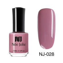 Load image into Gallery viewer, NEE JOLIE Nail Polish Coffee Gray Red Series Nail Varnich Pure Nail Color Nail Art Polish Lacquer Decoration 7.5ml 3.5ml
