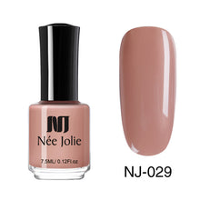 Load image into Gallery viewer, NEE JOLIE Nail Polish Coffee Gray Red Series Nail Varnich Pure Nail Color Nail Art Polish Lacquer Decoration 7.5ml 3.5ml