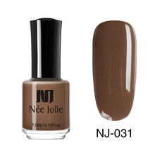 Load image into Gallery viewer, NEE JOLIE Nail Polish Coffee Gray Red Series Nail Varnich Pure Nail Color Nail Art Polish Lacquer Decoration 7.5ml 3.5ml
