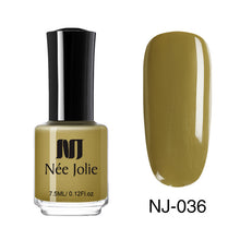 Load image into Gallery viewer, NEE JOLIE Nail Polish Coffee Gray Red Series Nail Varnich Pure Nail Color Nail Art Polish Lacquer Decoration 7.5ml 3.5ml