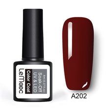 Load image into Gallery viewer, LEMOOC 8ml Color Nail Gel Polish 50 Colors Soak Off LED UV Gel Pumpkin Color Nail Varnish Long Lasting Nail Art Lacquer