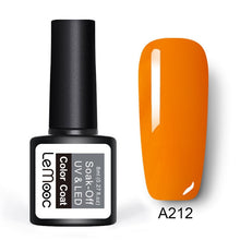 Load image into Gallery viewer, LEMOOC 8ml Color Nail Gel Polish 50 Colors Soak Off LED UV Gel Pumpkin Color Nail Varnish Long Lasting Nail Art Lacquer