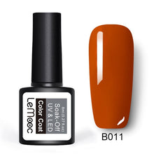 Load image into Gallery viewer, LEMOOC 8ml Color Nail Gel Polish 50 Colors Soak Off LED UV Gel Pumpkin Color Nail Varnish Long Lasting Nail Art Lacquer