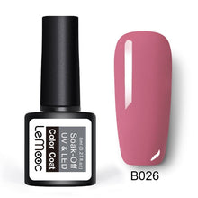 Load image into Gallery viewer, LEMOOC 8ml Color Nail Gel Polish 50 Colors Soak Off LED UV Gel Pumpkin Color Nail Varnish Long Lasting Nail Art Lacquer