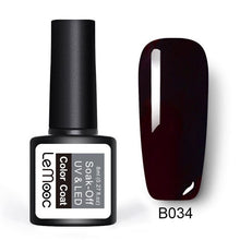 Load image into Gallery viewer, LEMOOC 8ml Color Nail Gel Polish 50 Colors Soak Off LED UV Gel Pumpkin Color Nail Varnish Long Lasting Nail Art Lacquer