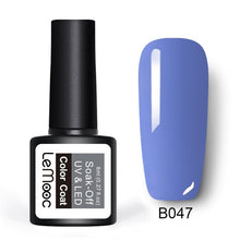 Load image into Gallery viewer, LEMOOC 8ml Color Nail Gel Polish 50 Colors Soak Off LED UV Gel Pumpkin Color Nail Varnish Long Lasting Nail Art Lacquer