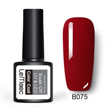 Load image into Gallery viewer, LEMOOC 8ml Color Nail Gel Polish 50 Colors Soak Off LED UV Gel Pumpkin Color Nail Varnish Long Lasting Nail Art Lacquer