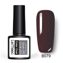 Load image into Gallery viewer, LEMOOC 8ml Color Nail Gel Polish 50 Colors Soak Off LED UV Gel Pumpkin Color Nail Varnish Long Lasting Nail Art Lacquer
