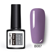 Load image into Gallery viewer, LEMOOC 8ml Color Nail Gel Polish 50 Colors Soak Off LED UV Gel Pumpkin Color Nail Varnish Long Lasting Nail Art Lacquer