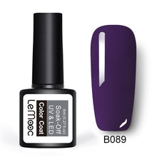 Load image into Gallery viewer, LEMOOC 8ml Color Nail Gel Polish 50 Colors Soak Off LED UV Gel Pumpkin Color Nail Varnish Long Lasting Nail Art Lacquer