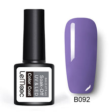 Load image into Gallery viewer, LEMOOC 8ml Color Nail Gel Polish 50 Colors Soak Off LED UV Gel Pumpkin Color Nail Varnish Long Lasting Nail Art Lacquer