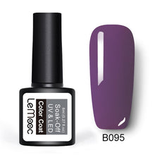 Load image into Gallery viewer, LEMOOC 8ml Color Nail Gel Polish 50 Colors Soak Off LED UV Gel Pumpkin Color Nail Varnish Long Lasting Nail Art Lacquer