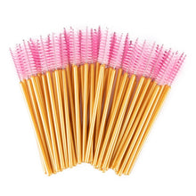 Load image into Gallery viewer, zwellbe New Good Quality Disposable 50 Pcs/Pack Eyelash Eye Lash Makeup Brush Mini Mascara Wands Brush Eyelash Extension Tool