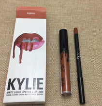 Load image into Gallery viewer, 2018 hot new KYLIE matte lipstick+lips pencil makeup lasting waterproof liquid lip gloss kilie lipstick kyliejenner lip
